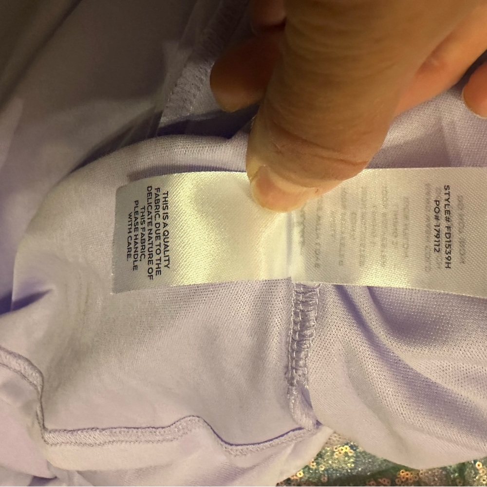 Lulu’s NWOT Perfection Seeker Lavender Iridescent Sequin Bustier Prom Maxi Dress - Picture 13 of 15